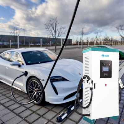 Smart Ocpp Public 60kw EV Cargador trifásico 380V con enchufe doble