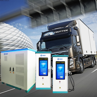 Cargador partido EV para camiones resistentes con prenda impermeable Chademo CCS GB/T Plug Ip54