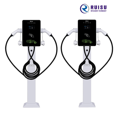 14KW 32A AC EV cargador monofásico tipo 2 soporte de piso con cable de 5 m