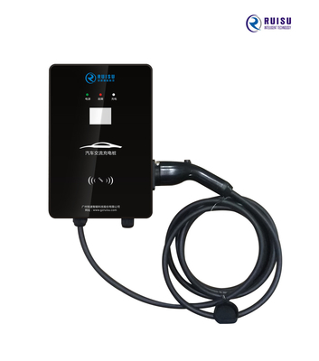 7kw nivel 2 AC EV cargador 32A montaje en pared al aire libre IP54 impermeable