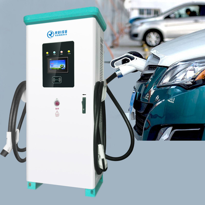 Prenda impermeable al aire libre IP54 de las estaciones de carga 240kw de DC EV del anuncio publicitario de Ocpp1.6j