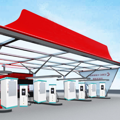 Cargador rápido estupendo de los vehículos de la plataforma 4G Eelectric del funcionamiento de la estación de carga de 480KW EV OCPP1.6J