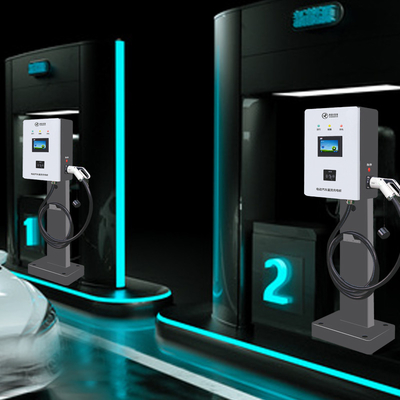 Equipo de carga de la velocidad rápida EV de DC del cargador de 30KW EV con la pantalla táctil capacitiva CCS1 CCS2