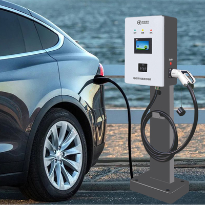 Equipo de carga de la velocidad rápida EV de DC del cargador de 30KW EV con la pantalla táctil capacitiva CCS1 CCS2