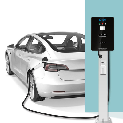 Cargador de pared de coche eléctrico de CA de nivel 2 7kw 32a con pantalla OLCD